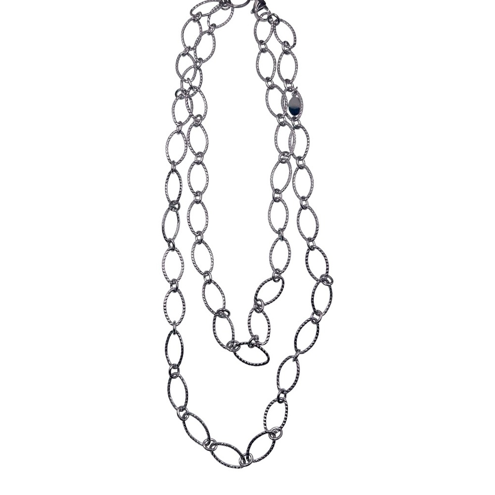 South Hill double layer silver tone necklace. NWOT